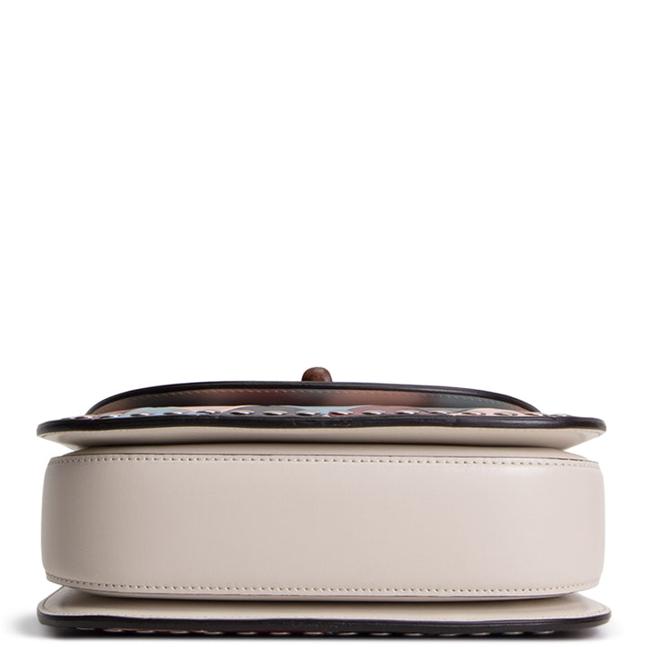 GUCCI Lovelight Bamboo 1947 Small Top Handle - White Multicolore