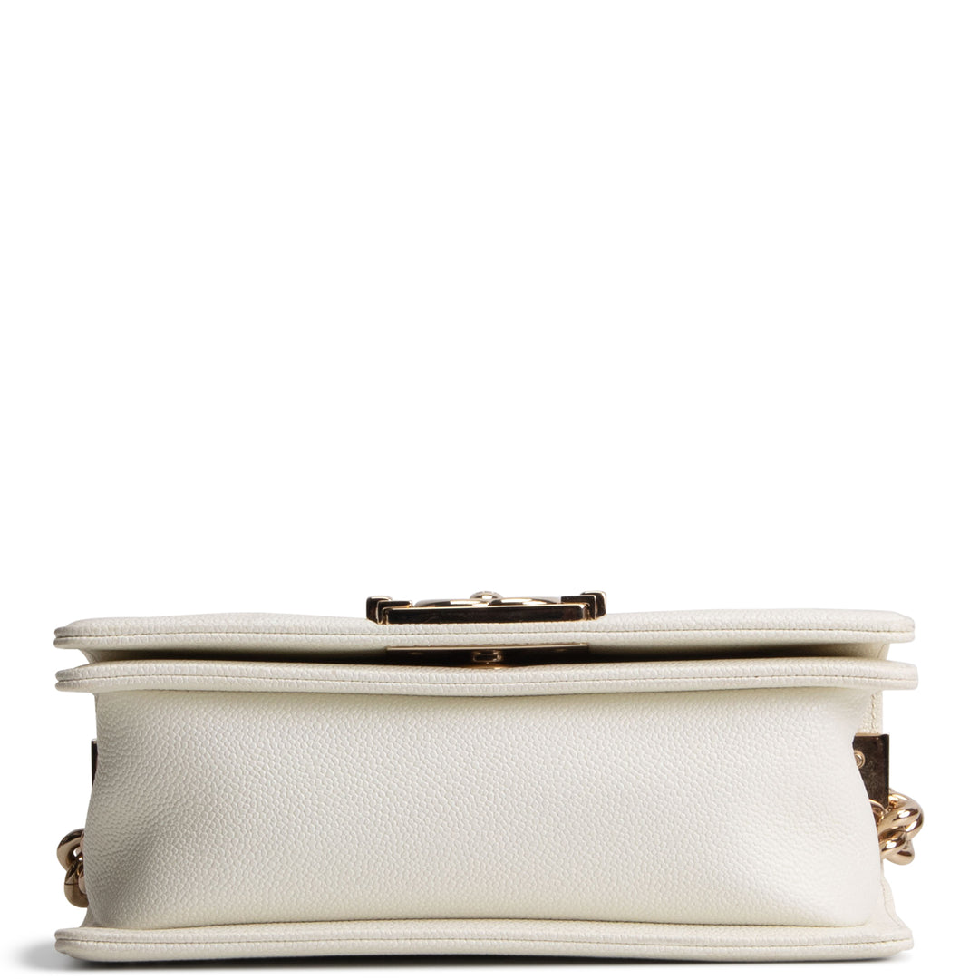 CHANEL Caviar Small Boy Bag - Cream