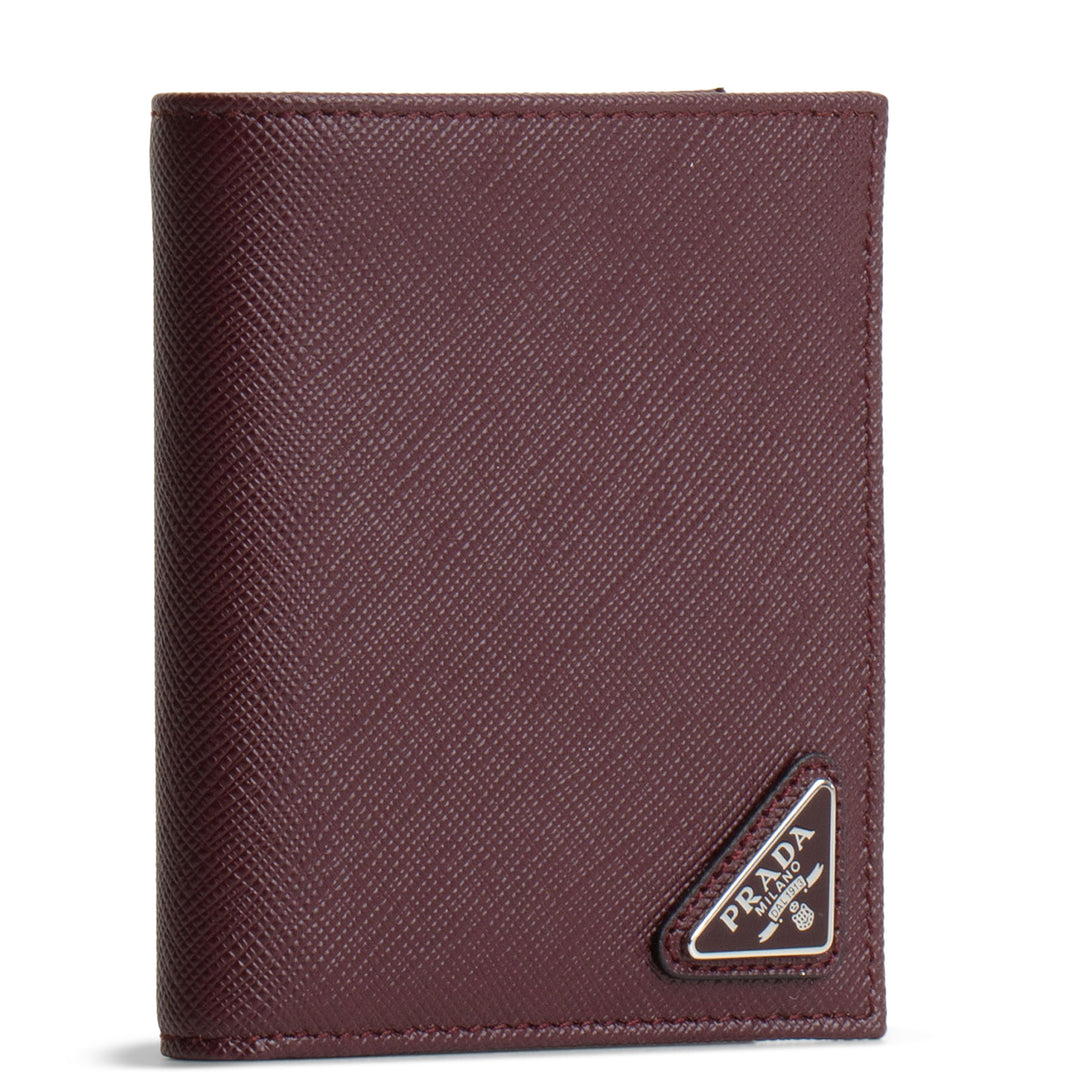 PRADA Saffiano Triangalo Billfold Wallet
