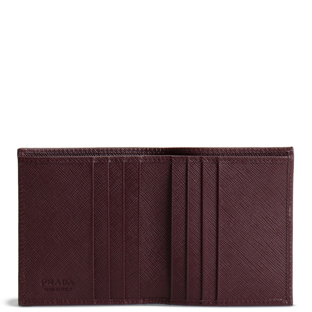 PRADA Saffiano Triangalo Billfold Wallet