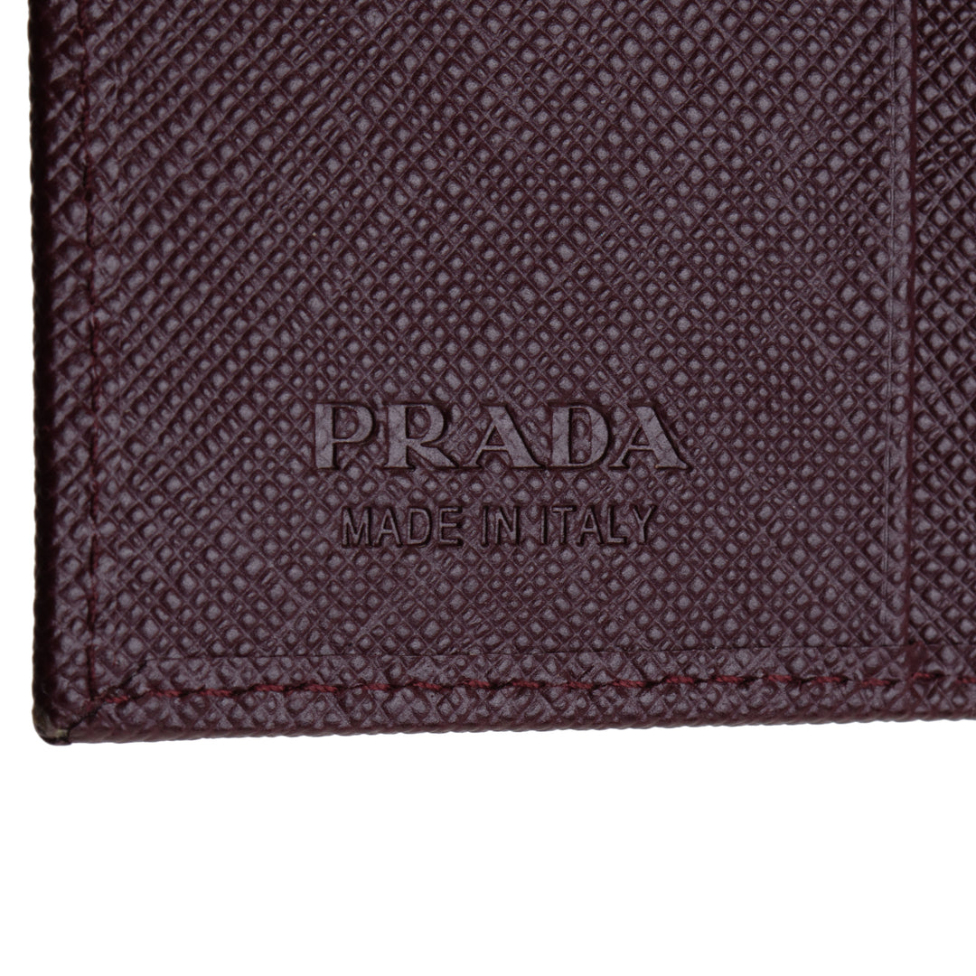 PRADA Saffiano Triangalo Billfold Wallet