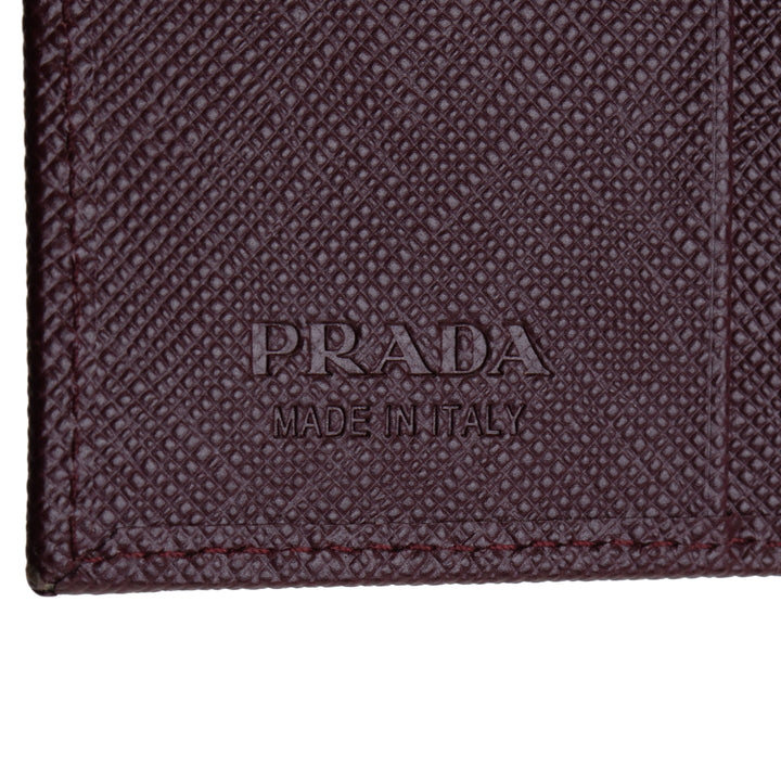 PRADA Saffiano Triangalo Billfold Wallet
