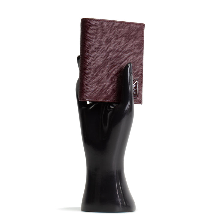PRADA Saffiano Triangalo Billfold Wallet