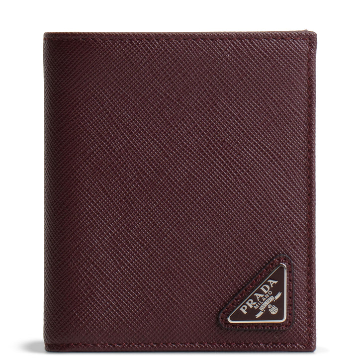 PRADA Saffiano Triangalo Billfold Wallet