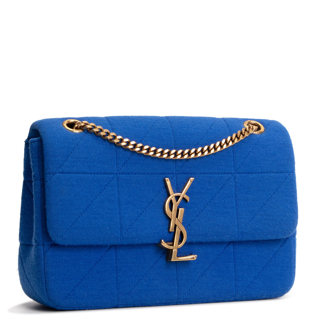 SAINT LAURENT Jamie Medium Jersey Wool Patchwork Crossbody Bag