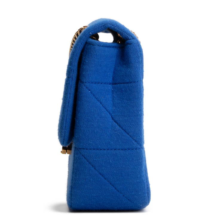 SAINT LAURENT Jamie Medium Jersey Wool Patchwork Crossbody Bag