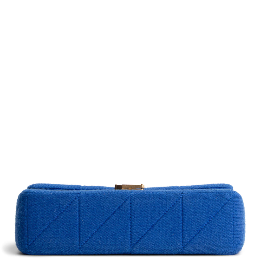SAINT LAURENT Jamie Medium Jersey Wool Patchwork Crossbody Bag