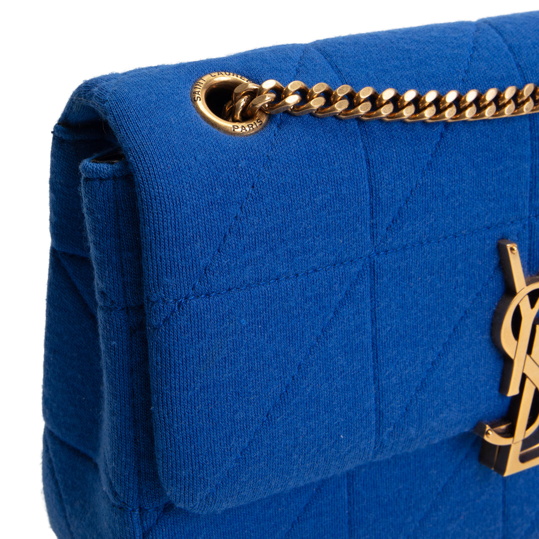 SAINT LAURENT Jamie Medium Jersey Wool Patchwork Crossbody Bag