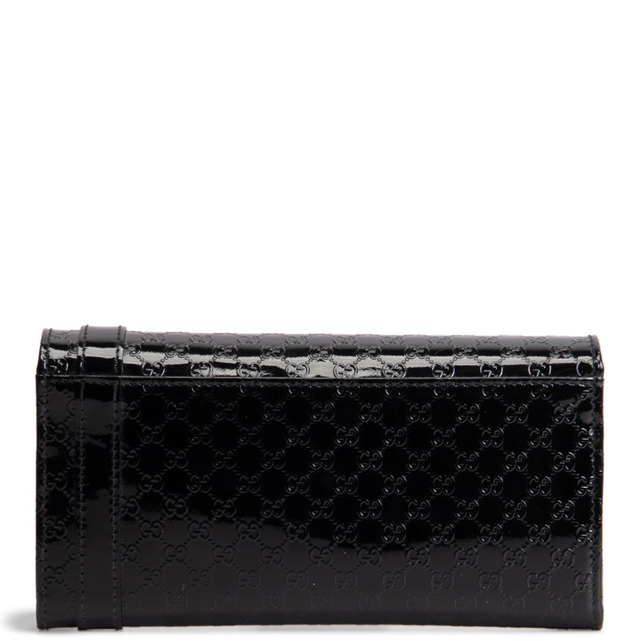GUCCI Monogram Patent Leather Wallet