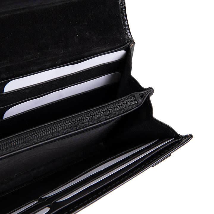 GUCCI Monogram Patent Leather Wallet