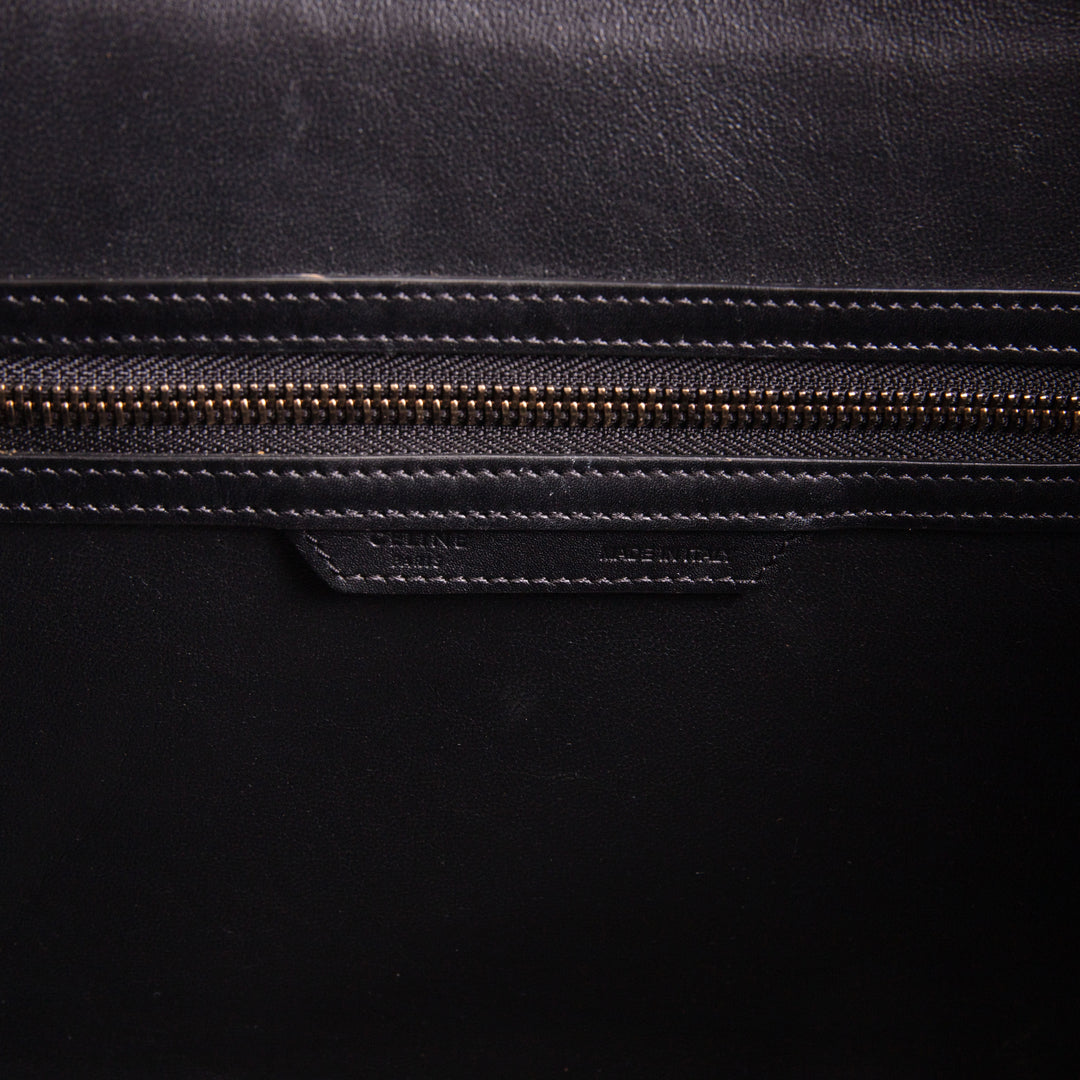 CELINE Mini Tricolor Leather Luggage Tote