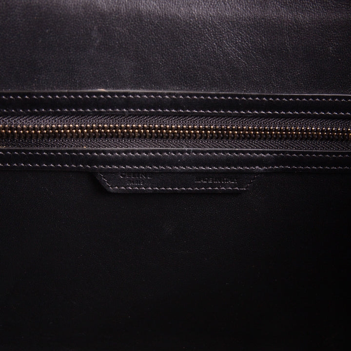 CELINE Mini Tricolor Leather Luggage Tote
