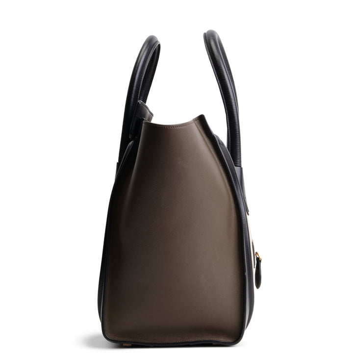CELINE Mini Tricolor Leather Luggage Tote
