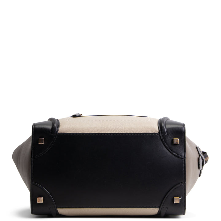 CELINE Mini Tricolor Leather Luggage Tote