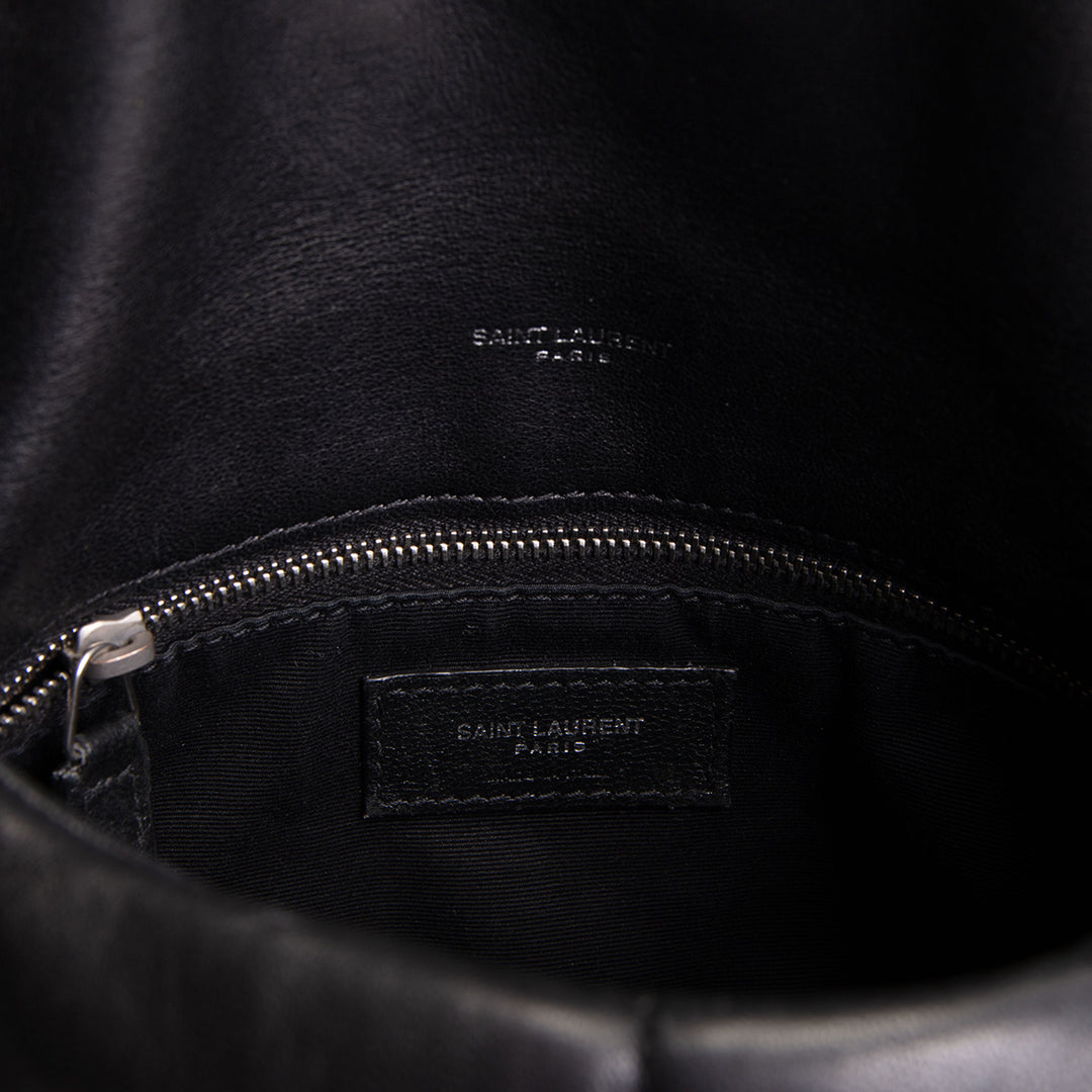 SAINT LAURENT Loulou Small Puffer Bag - Black OUTLET FINAL SALE
