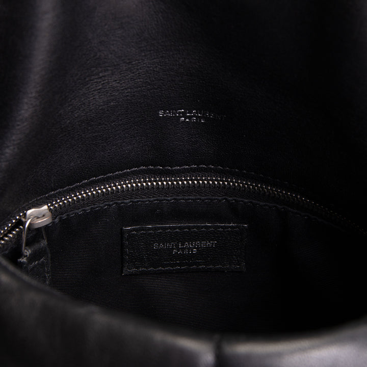 SAINT LAURENT Loulou Small Puffer Bag - Black OUTLET FINAL SALE
