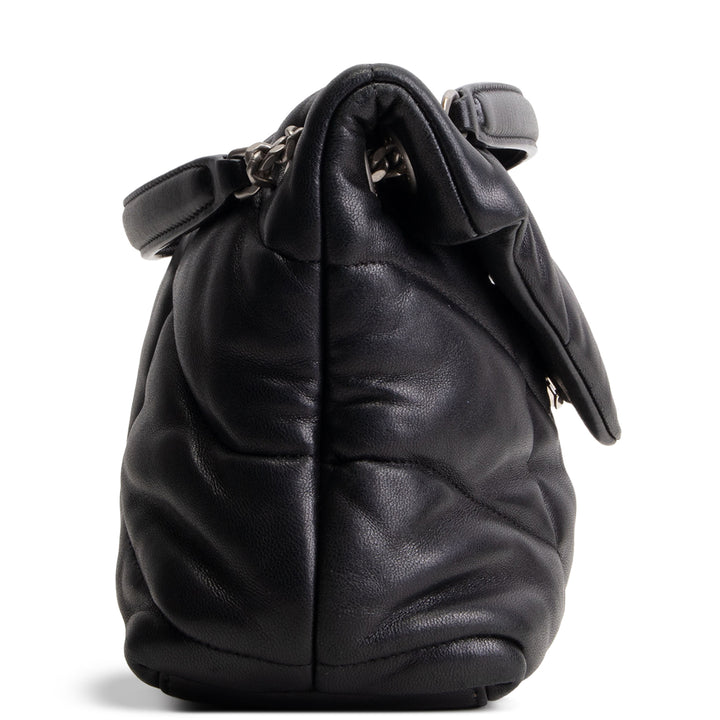 SAINT LAURENT Loulou Small Puffer Bag - Black OUTLET FINAL SALE