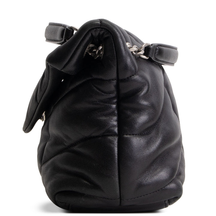 SAINT LAURENT Loulou Small Puffer Bag - Black OUTLET FINAL SALE