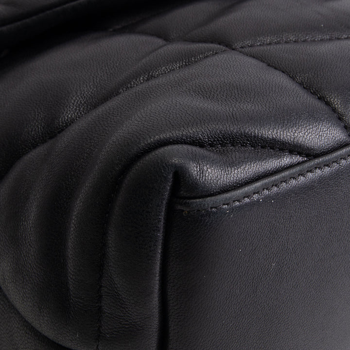 SAINT LAURENT Loulou Small Puffer Bag - Black OUTLET FINAL SALE