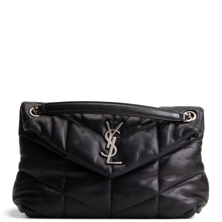 SAINT LAURENT Loulou Small Puffer Bag - Black OUTLET FINAL SALE