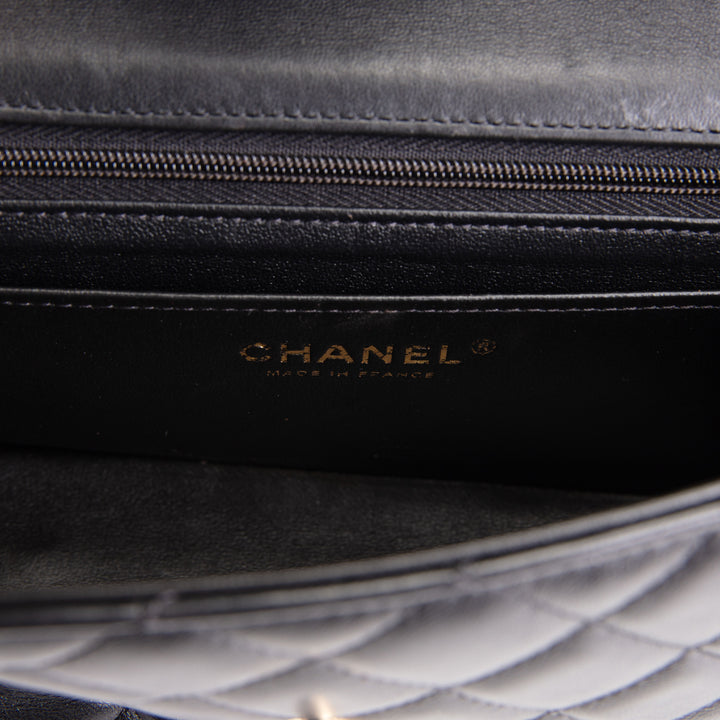 CHANEL Mini Rectangle Flap Bag Quilted Lambskin - Black
