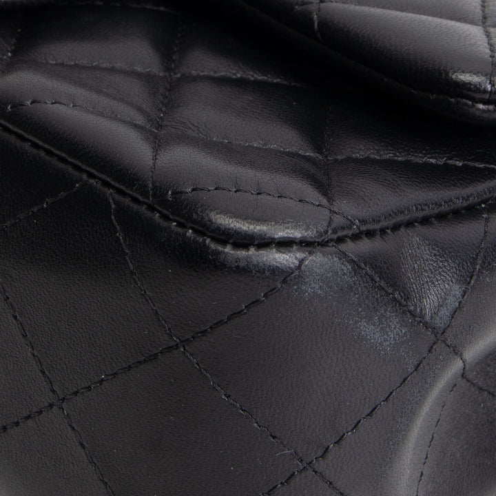 CHANEL Mini Rectangle Flap Bag Quilted Lambskin - Black