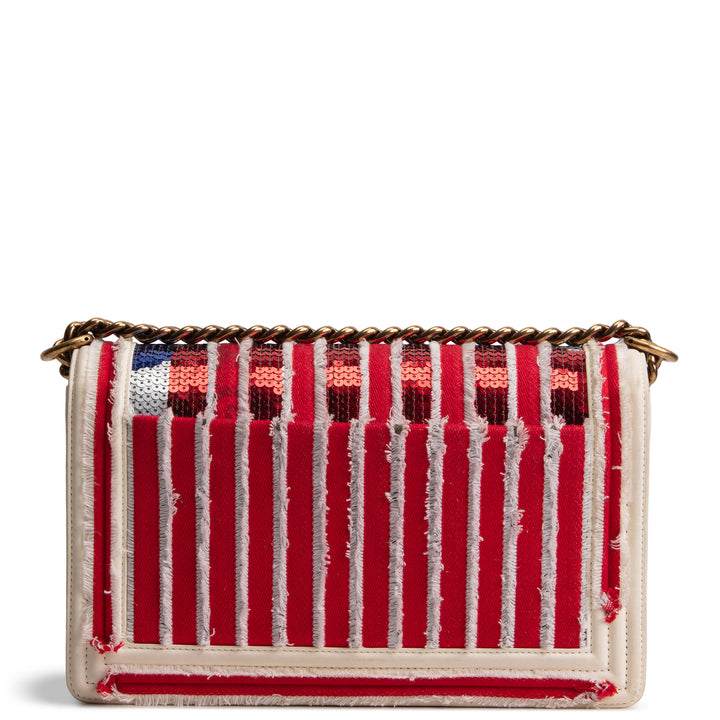 CHANEL Sequin Cuba Boy Bag