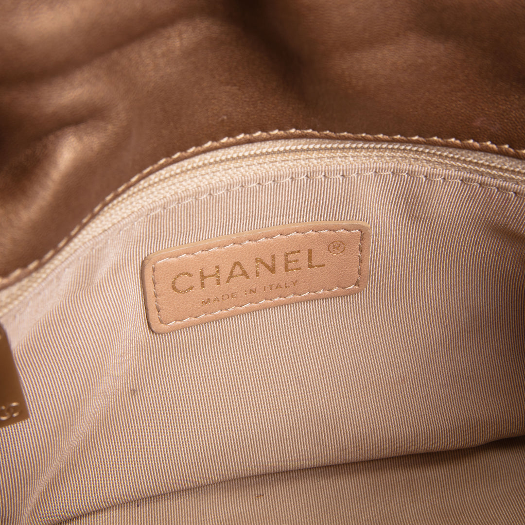 CHANEL Bubble Quilt Flap Bag - Metallic Bronze