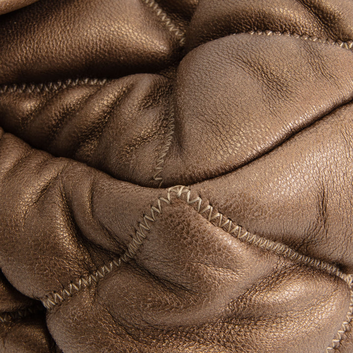 CHANEL Bubble Quilt Flap Bag - Metallic Bronze