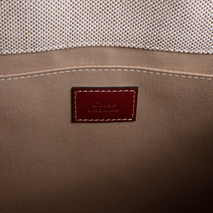 CHLOE Canvas Woody Tote - Neutral