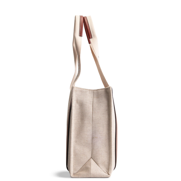 CHLOE Canvas Woody Tote - Neutral