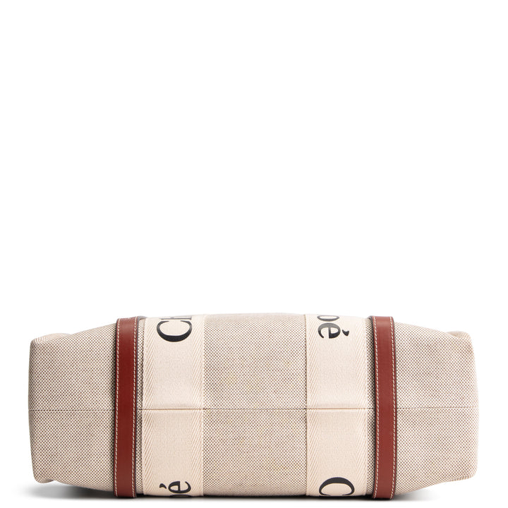 CHLOE Canvas Woody Tote - Neutral