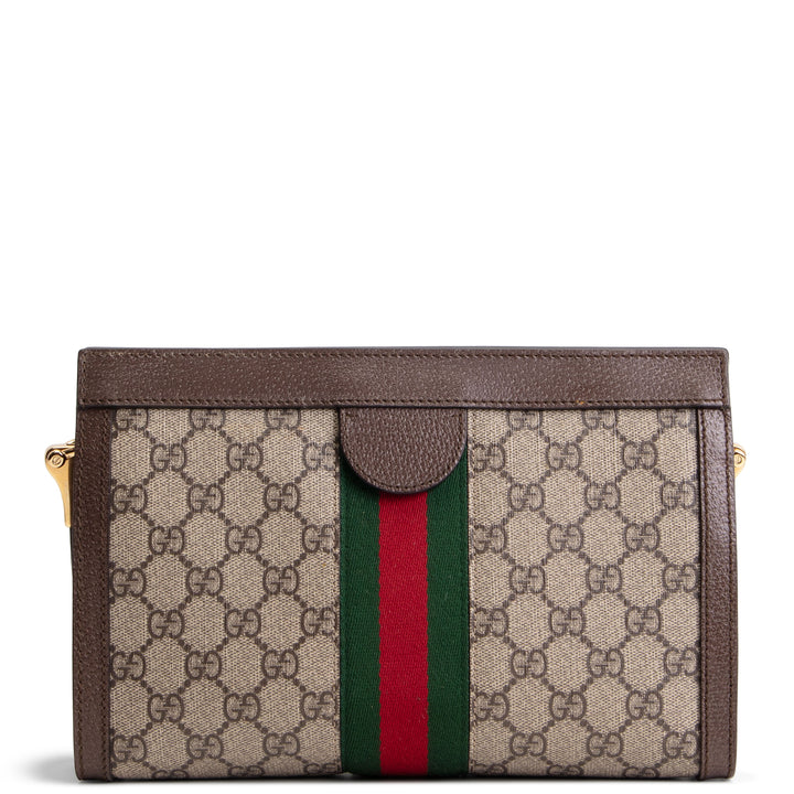 GUCCI GG Supreme Ophidia Clutch/Shoulder Bag