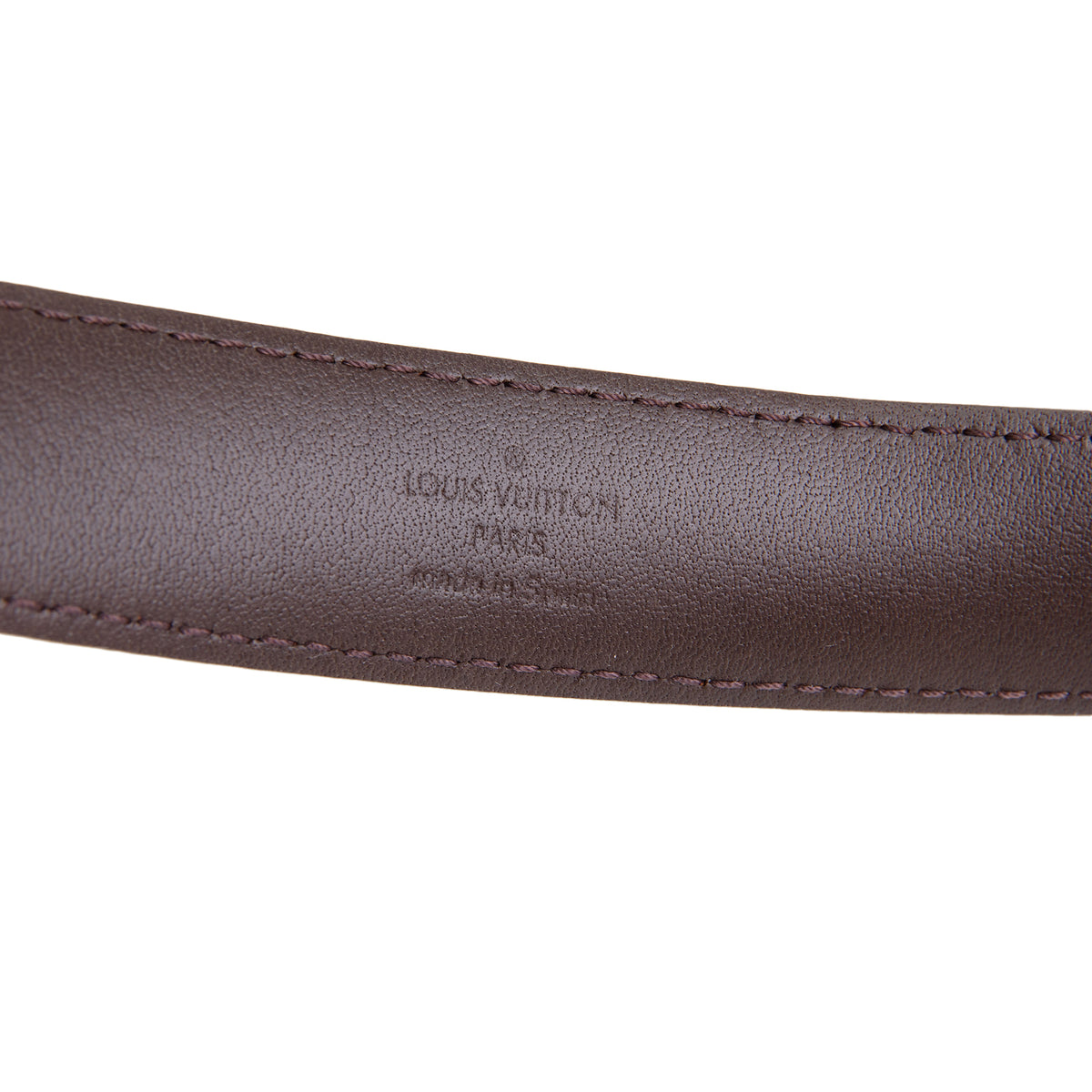 LOUIS VUITTON Damier Ebene LV Initiales 25mm Belt
