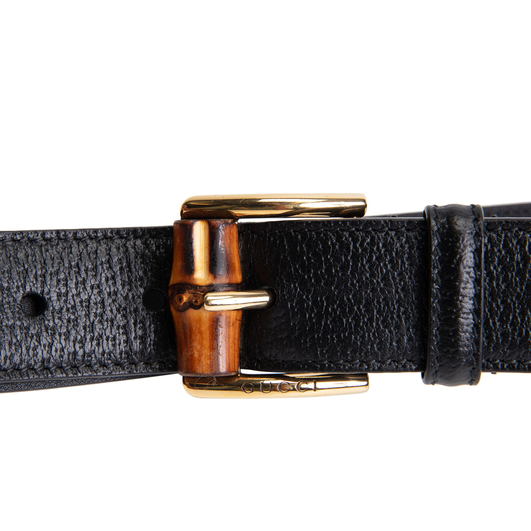 GUCCI Bamboo Leather Belt