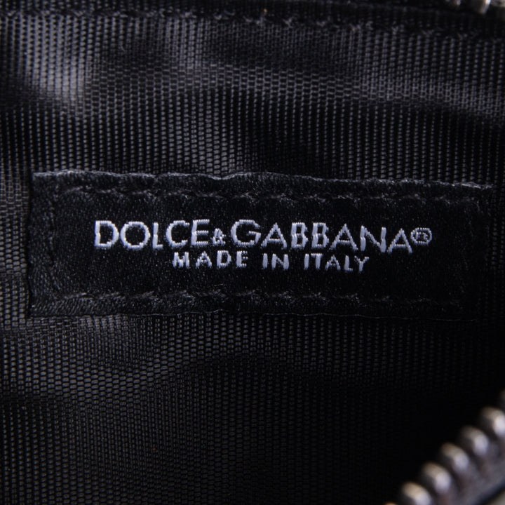DOLCE & GABBANA Scribble Print Logo Card Holder