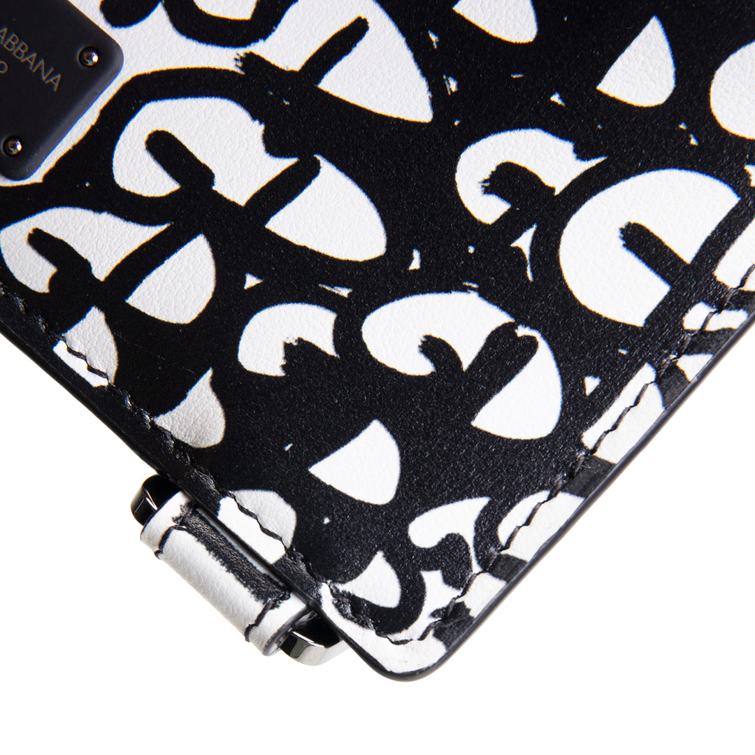 DOLCE & GABBANA Scribble Print Logo Card Holder