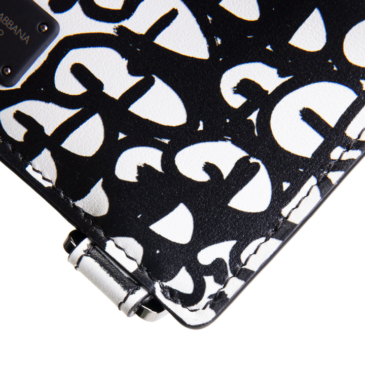 DOLCE & GABBANA Scribble Print Logo Card Holder