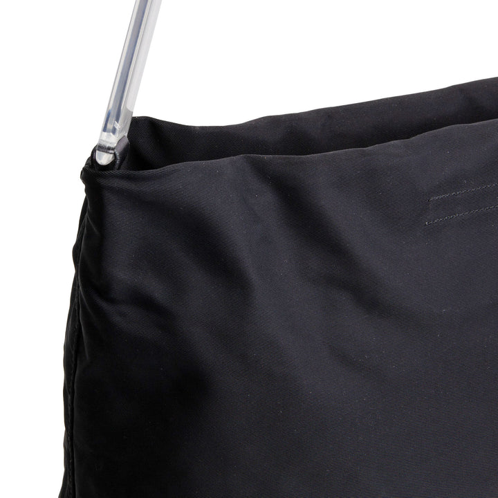 PRADA Tessuto Hobo w/ Acrylic Handle - Black