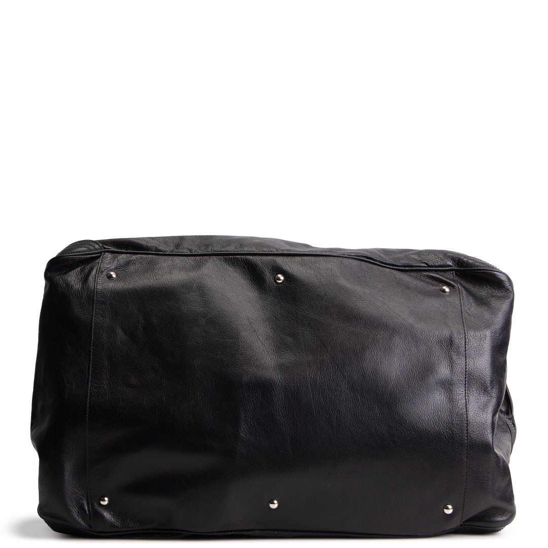 FERRAGAMO Soft Nappa Leather Large Hobo - Black
