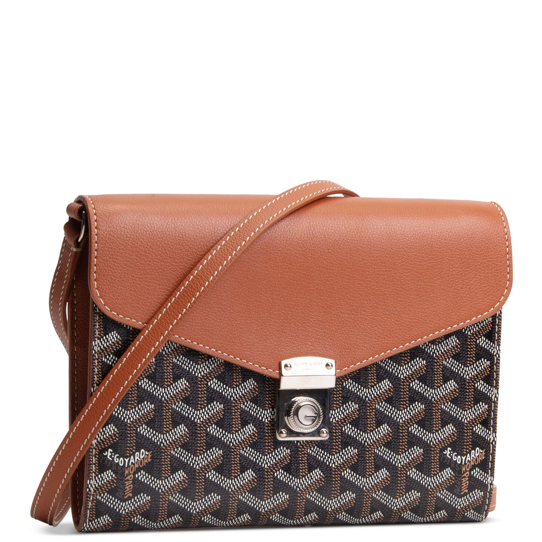 GOYARD Goyardine Chypre Flap Bag