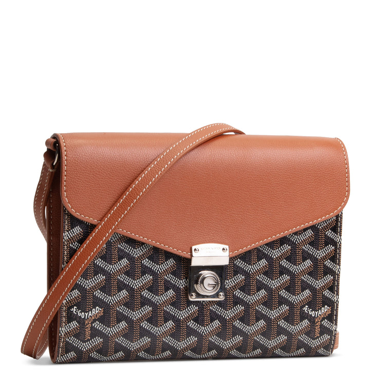 GOYARD Goyardine Chypre Flap Bag