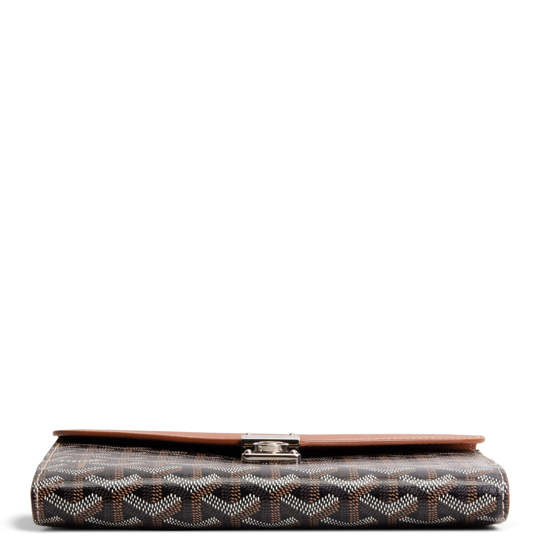 GOYARD Goyardine Chypre Flap Bag