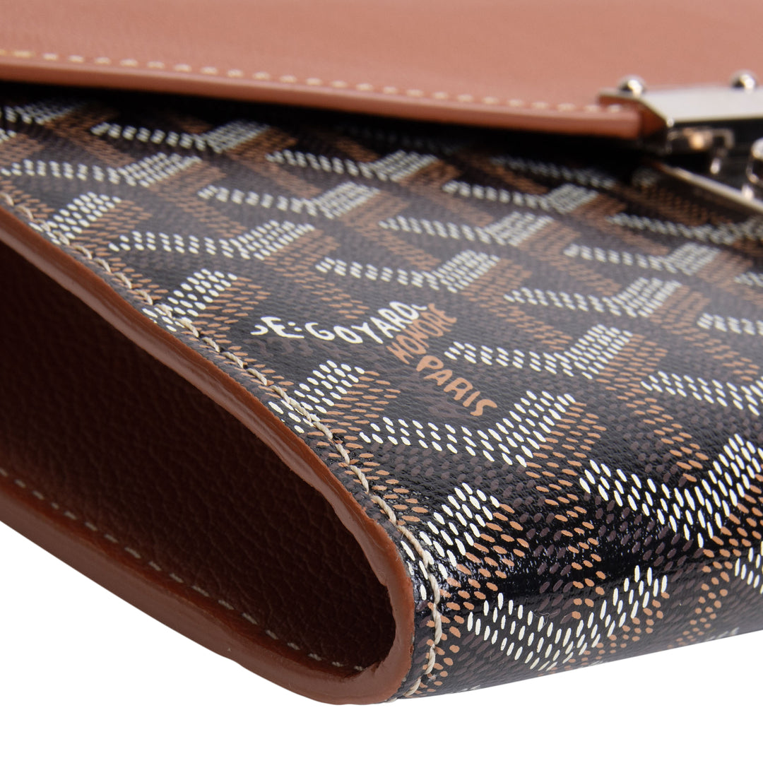 GOYARD Goyardine Chypre Flap Bag