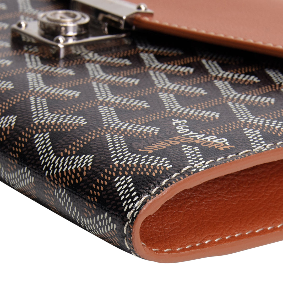 GOYARD Goyardine Chypre Flap Bag