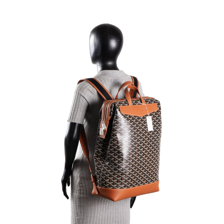 GOYARD Goyardine Cisalpin Backpack Black w/ Gold Trim