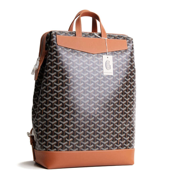 GOYARD Goyardine Cisalpin Backpack Black w/ Gold Trim