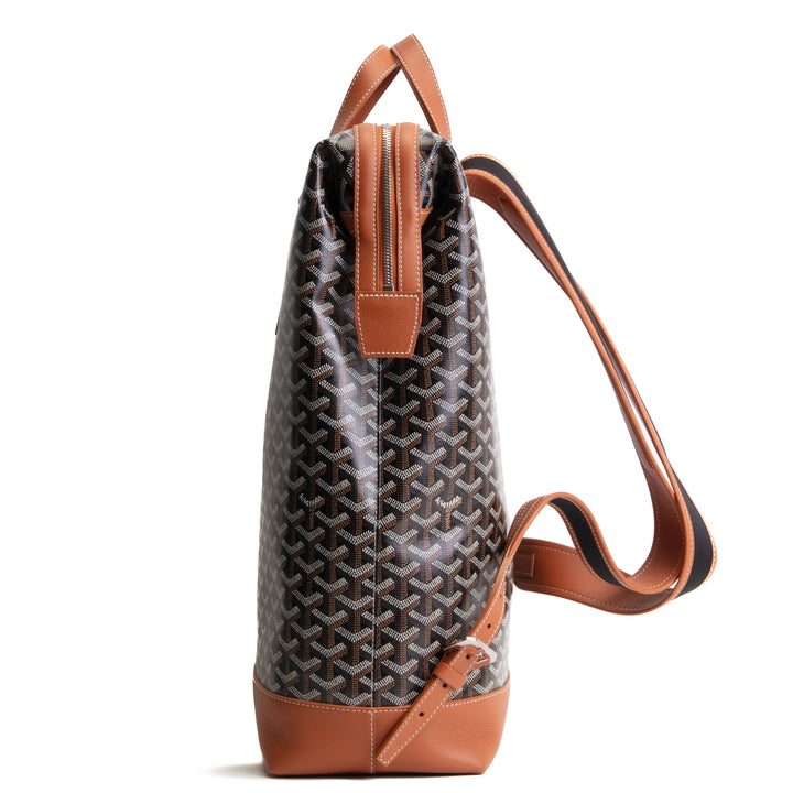 GOYARD Goyardine Cisalpin Backpack Black w/ Gold Trim