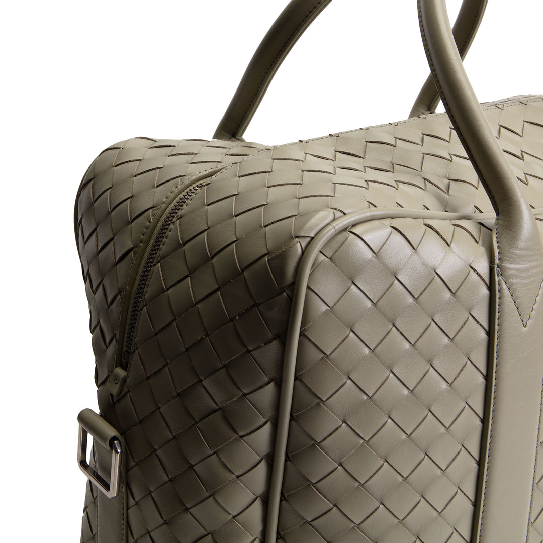BOTTEGA VENETA Intrecciato Weekender - Sage Green