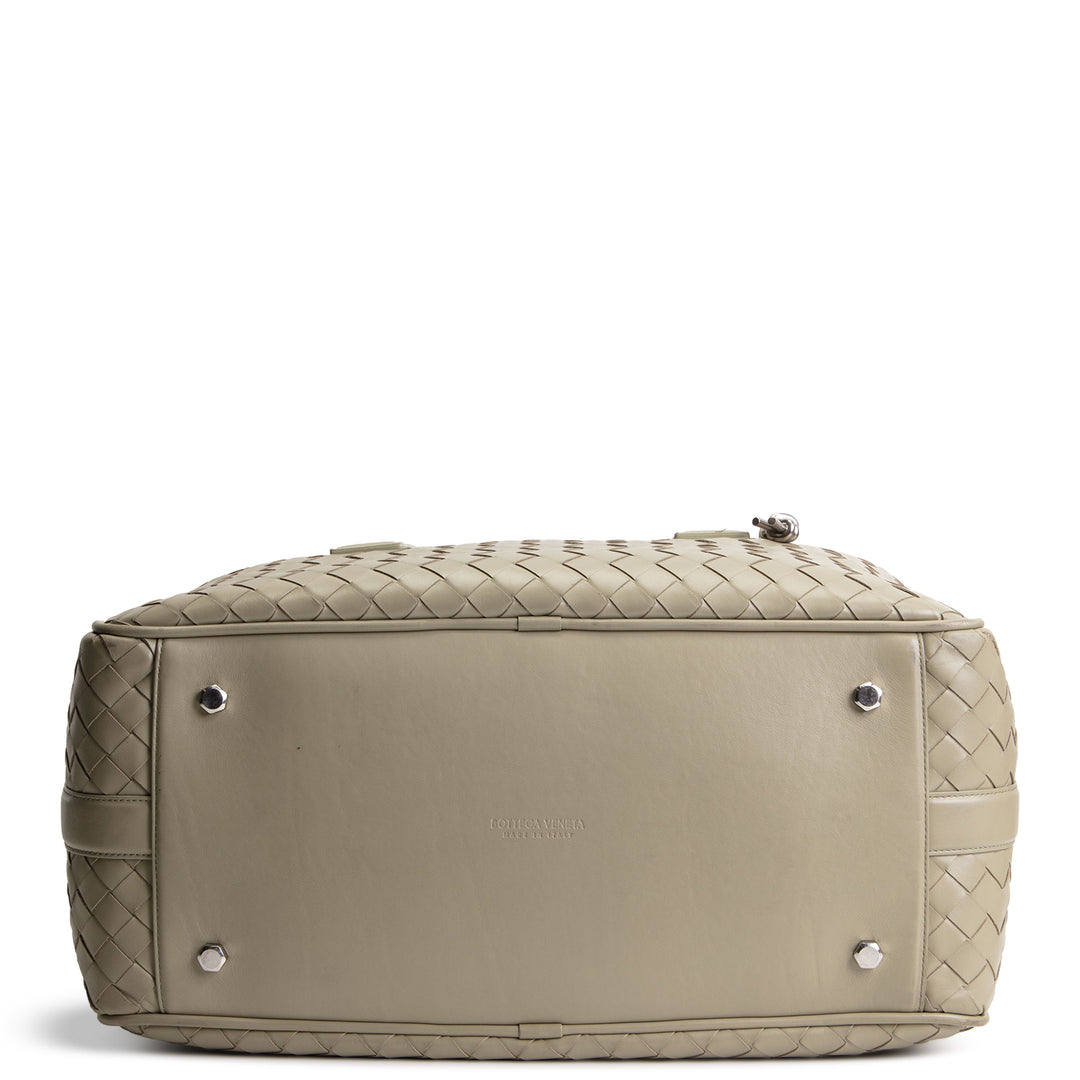 BOTTEGA VENETA Intrecciato Weekender - Sage Green